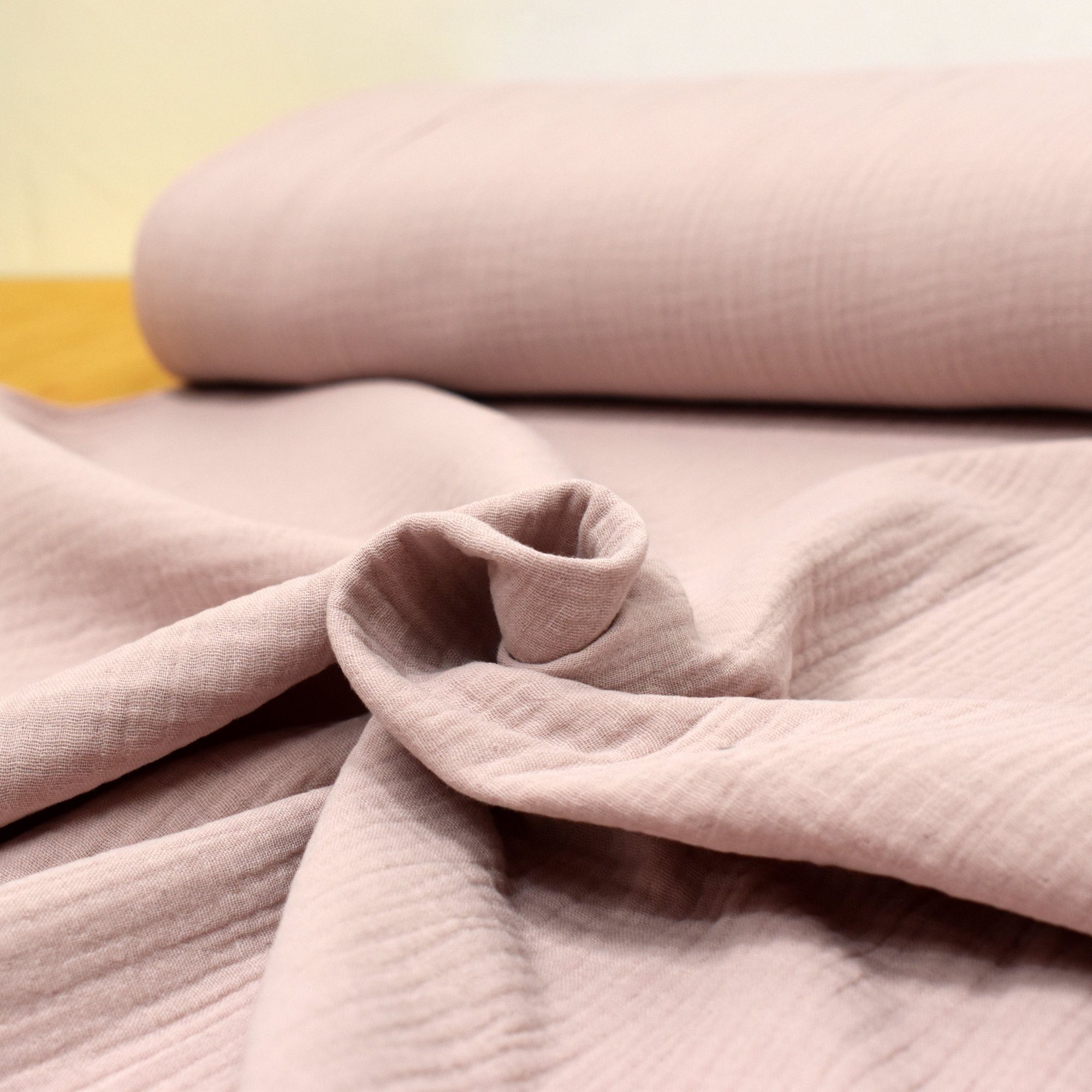 Thumbnail - MAGAM-Stoffe Stoff "Greta", Musselin Stoff Double Gauze uni 100% Baumwolle ÖKO-TEX Meterware 50cm