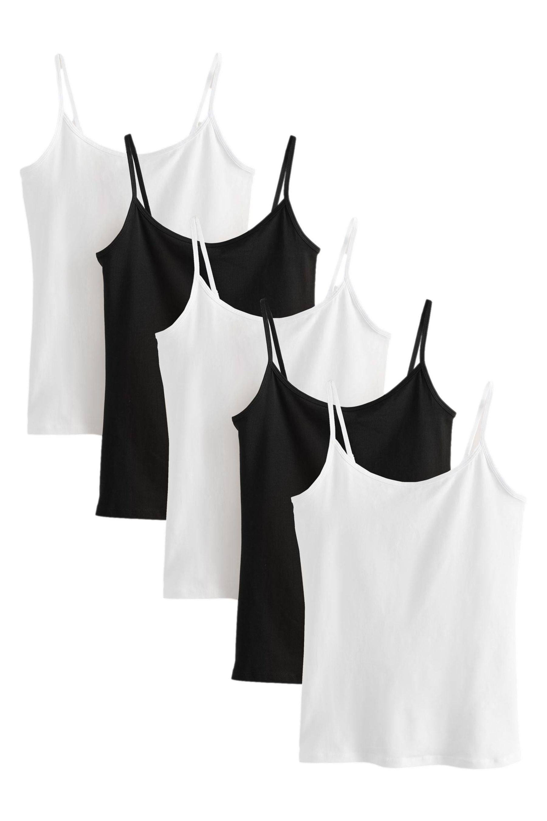 Next Trägertop 5er-Pack Tops mit schmalen Trägern (5-tlg)