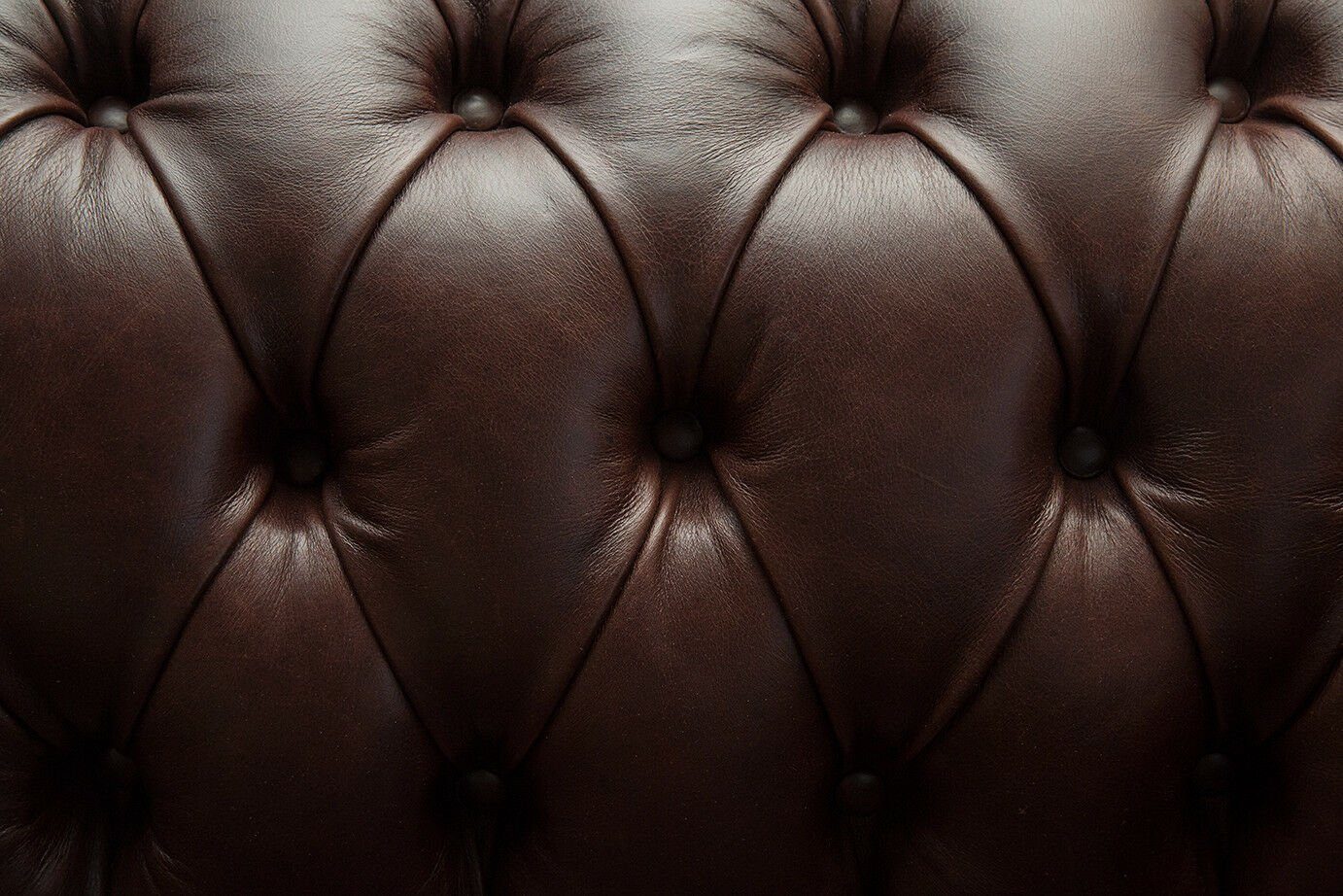 Polster Braun Klassische Chesterfield-Sofa, JVmoebel Chesterfield Möbel Couch Textil Leder