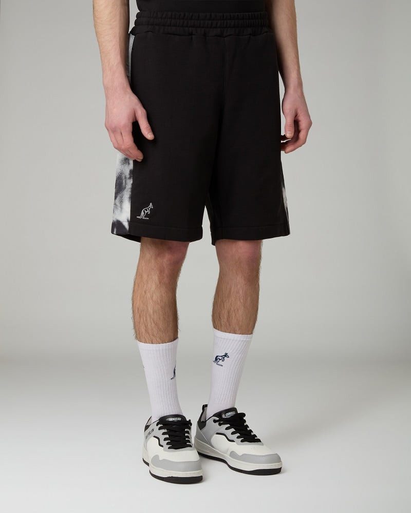 Australian Shorts Tennishose File 2025 (Baumwolle) kurz schwarz/weiss Herren
