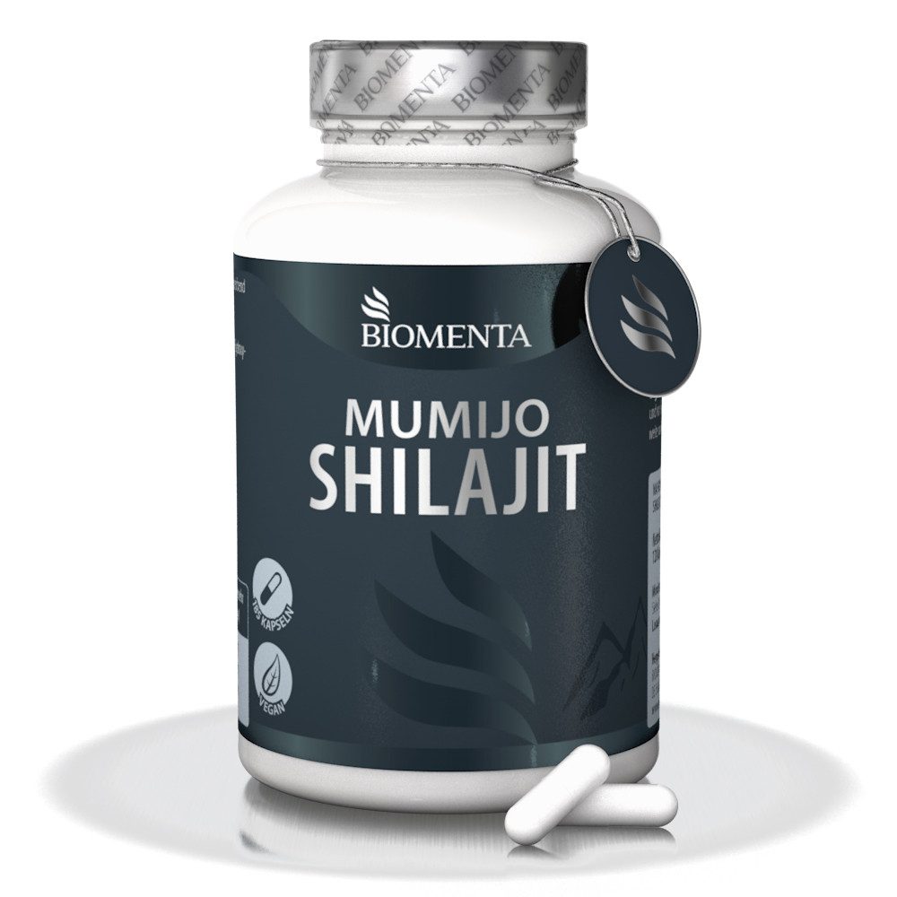BIOMENTA Mumijo Shilajit - 120 Kapseln hochdosiert - Fulvinsäure + Huminsäure Kapseln, 185 er 120 St., 91.8 g