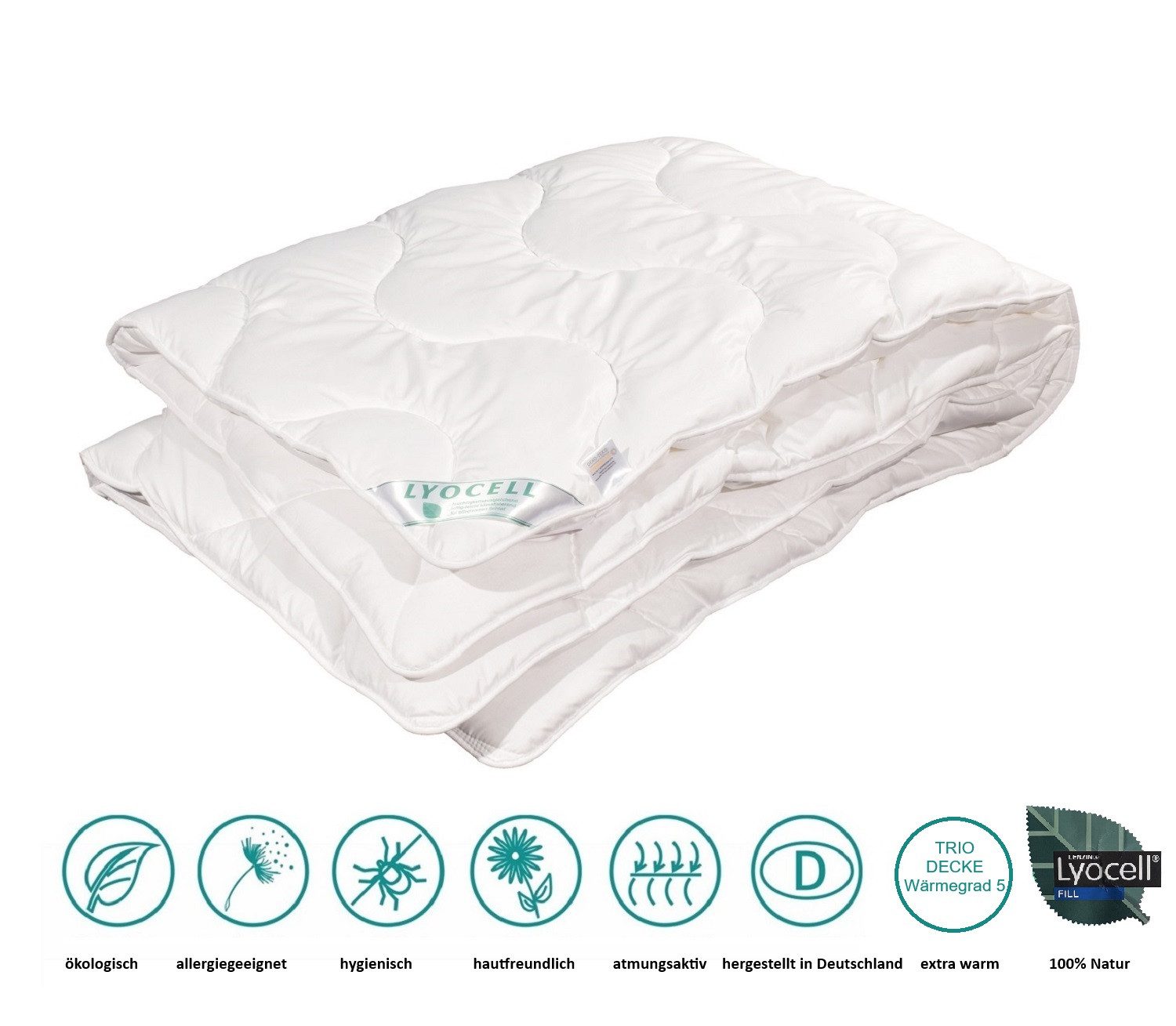 Bach's Bettenwelt Naturfaserbettdecke extra warme Winterdecke Tencel Lyocel günstig online kaufen