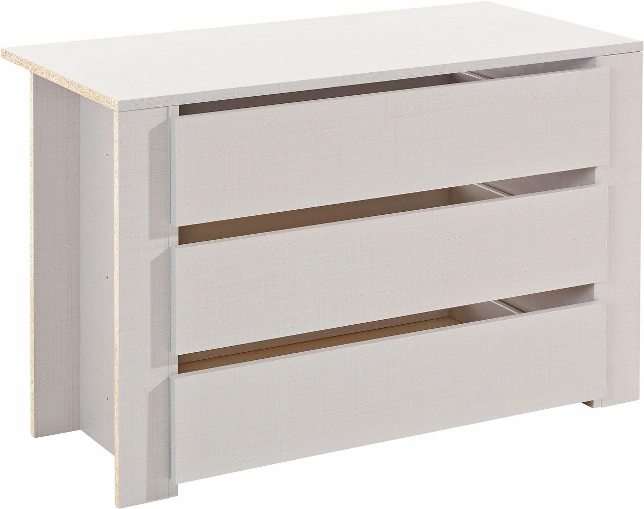 Wimex Drehtürenschrank New York (mit Türen, mit Einlegeböden, mit Schubladen, 1-St., moderne Optik, 5-türig mit Spiegel) 225cm Plankeneiche 5-türig