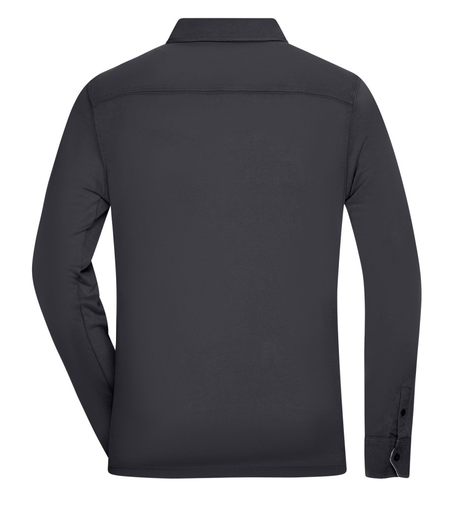 James & Nicholson Langarm-Poloshirt Doppelpack Sportliches Herren Langarm Polo in Washed Optik JN714 (Doppelpack, 2 Stück) Feine Piqué-Qualität – Bild 3 von 5