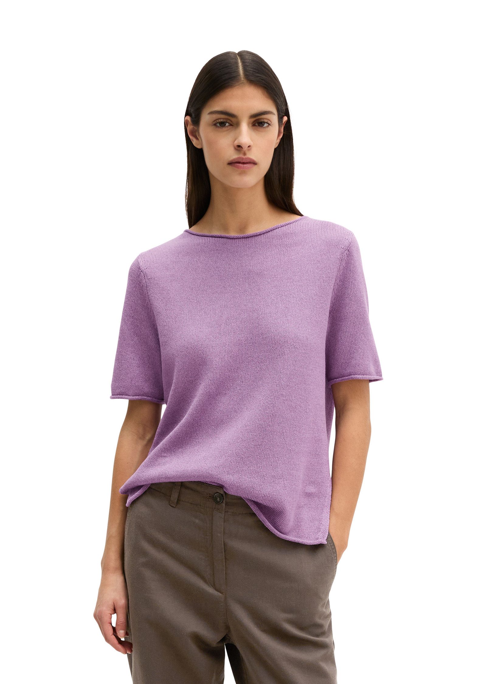 Marc O'Polo Strickpullover aus Organic Cotton-Leinen-Mix