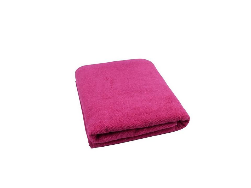 Sensepura Saunatuch Wellnesstuch pink 90x200 cm schwere Qualität, 20/2  Ringgarn (1-St), saugstark, hautsympathisch, fest und kräftig gewebt