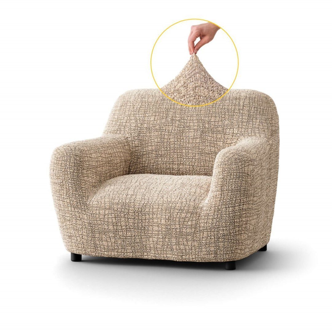 Sesselhusse Bezug für Sessel, Relaxsessel, Clubsessel, italienische Handarbeit, Paulato by GA.I.CO, blickdichter, widerstandsfähiger, 2-farbiger Mikrofaserstoff