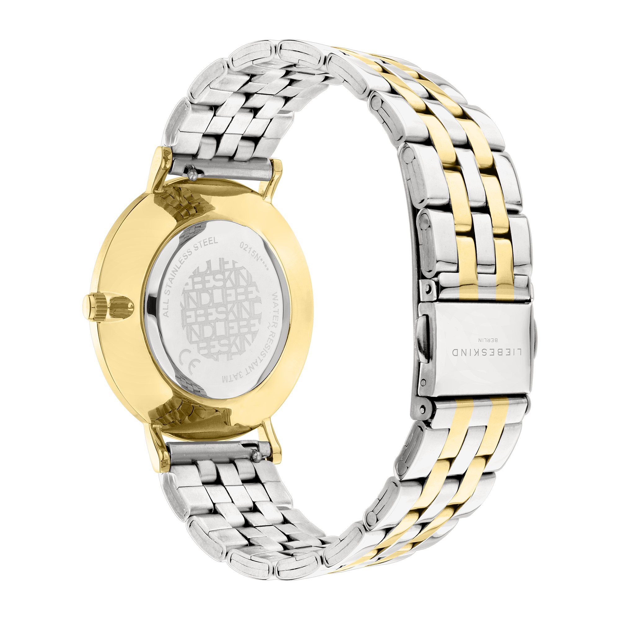 Berlin Armbanduhr gold Quarzuhr bicolor, Liebeskind