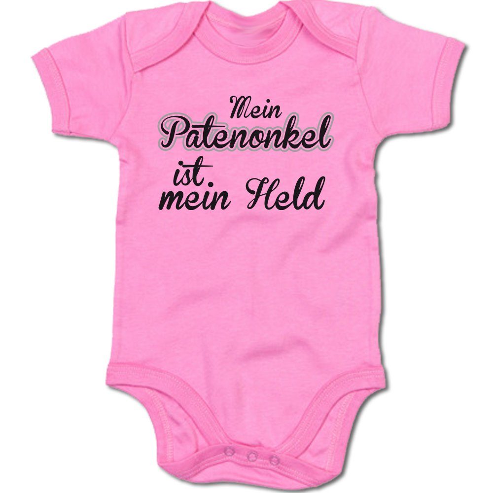 Ggraphics Kurzarmbody Baby Body Mein Patenonkel ist mein Held mit
