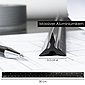 OfficeTree Lineal »30 cm Aluminium Dreikant-Lineal«, Inkl. Druckbleistift Dreikantmaßstab aus Aluminium für Ingenieure Architekten und Studierende, Bild 2