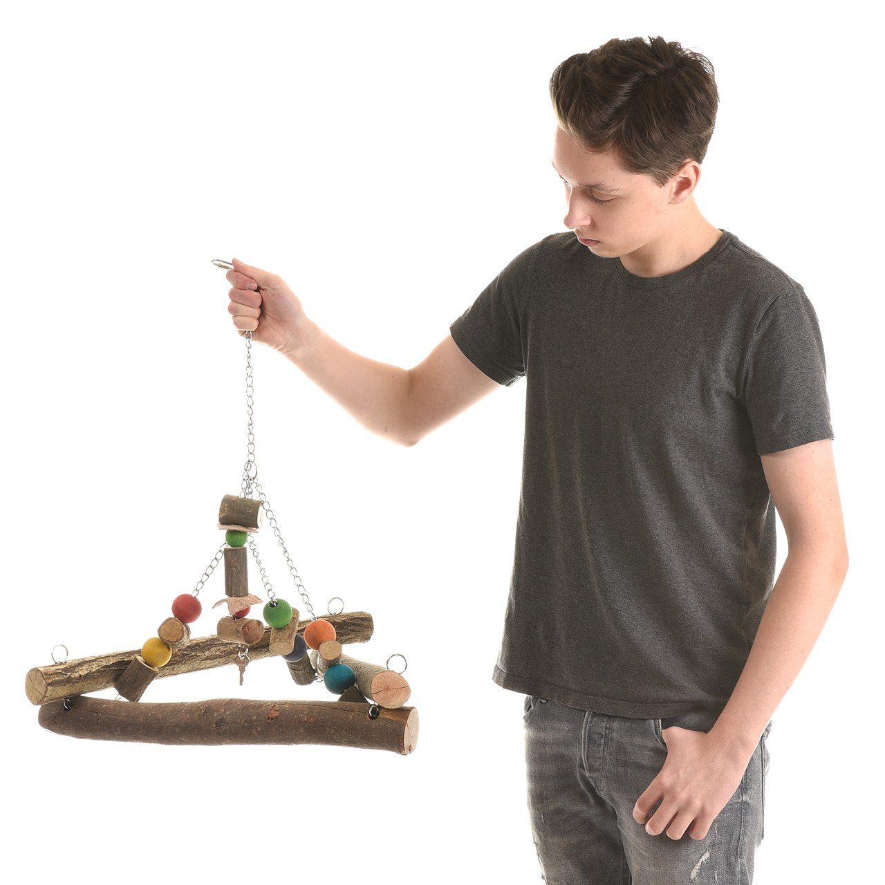 Happy Bird Vogelspielplatz Vogelschaukel "Triangle Groove", geeignet für al günstig online kaufen