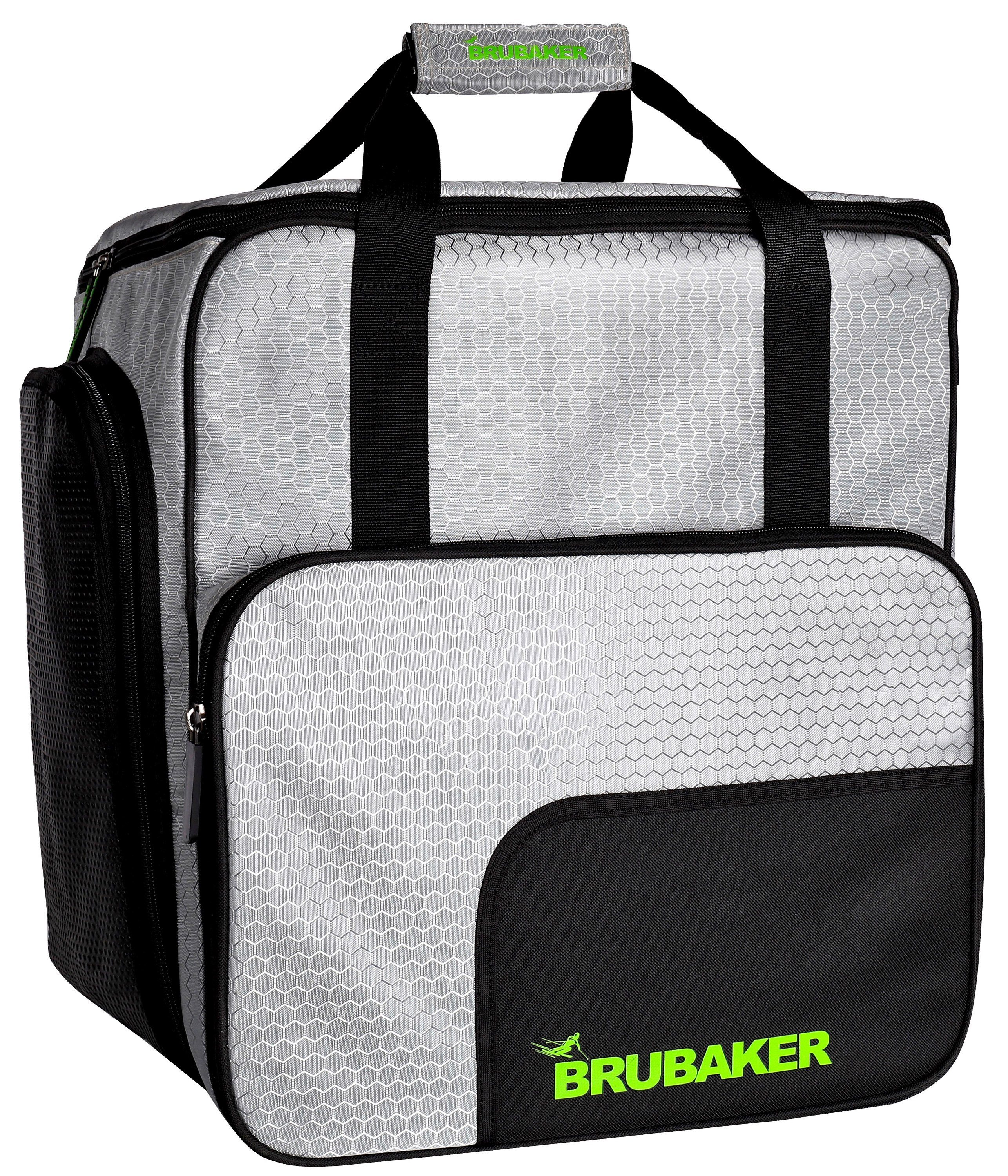 BRUBAKER Sporttasche Skischuhtasche, Skitasche für Skistiefel (1-tlg., reißfest und nässeabweisend), Komfort Stiefeltasche mit Rucksackfunktion für Skischuhe, Helmtasche