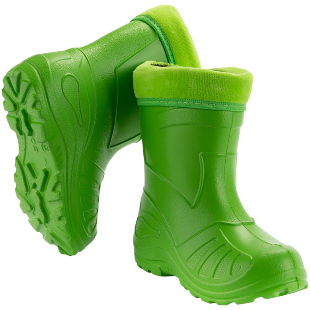KOLMAX Kinder Gummistiefel gefüttert EVA leicht wasserdicht warm Gummistiefel wasserdicht