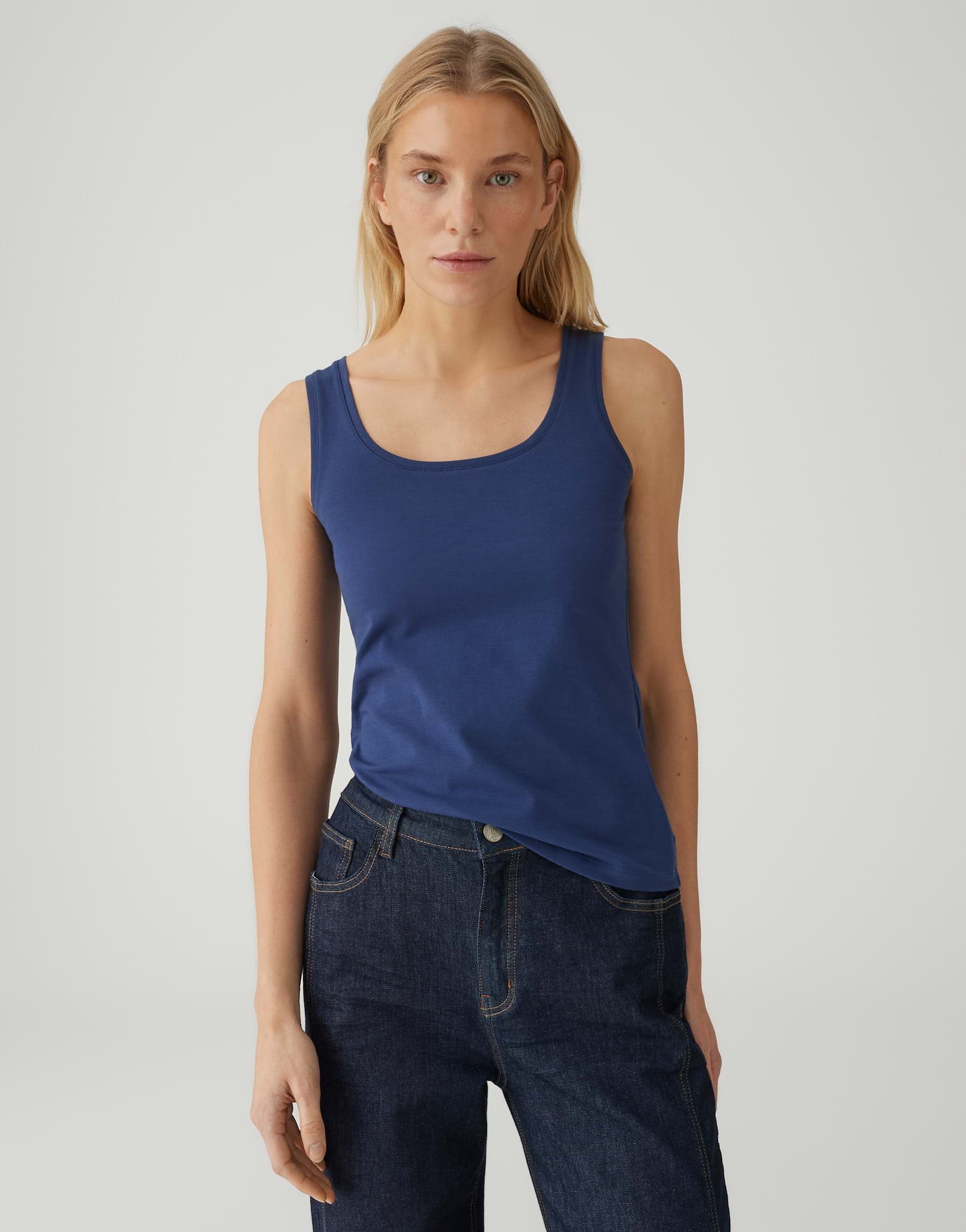 OPUS Trägertop Tanktop IMILIA Slim aus BCI Cotton Mix