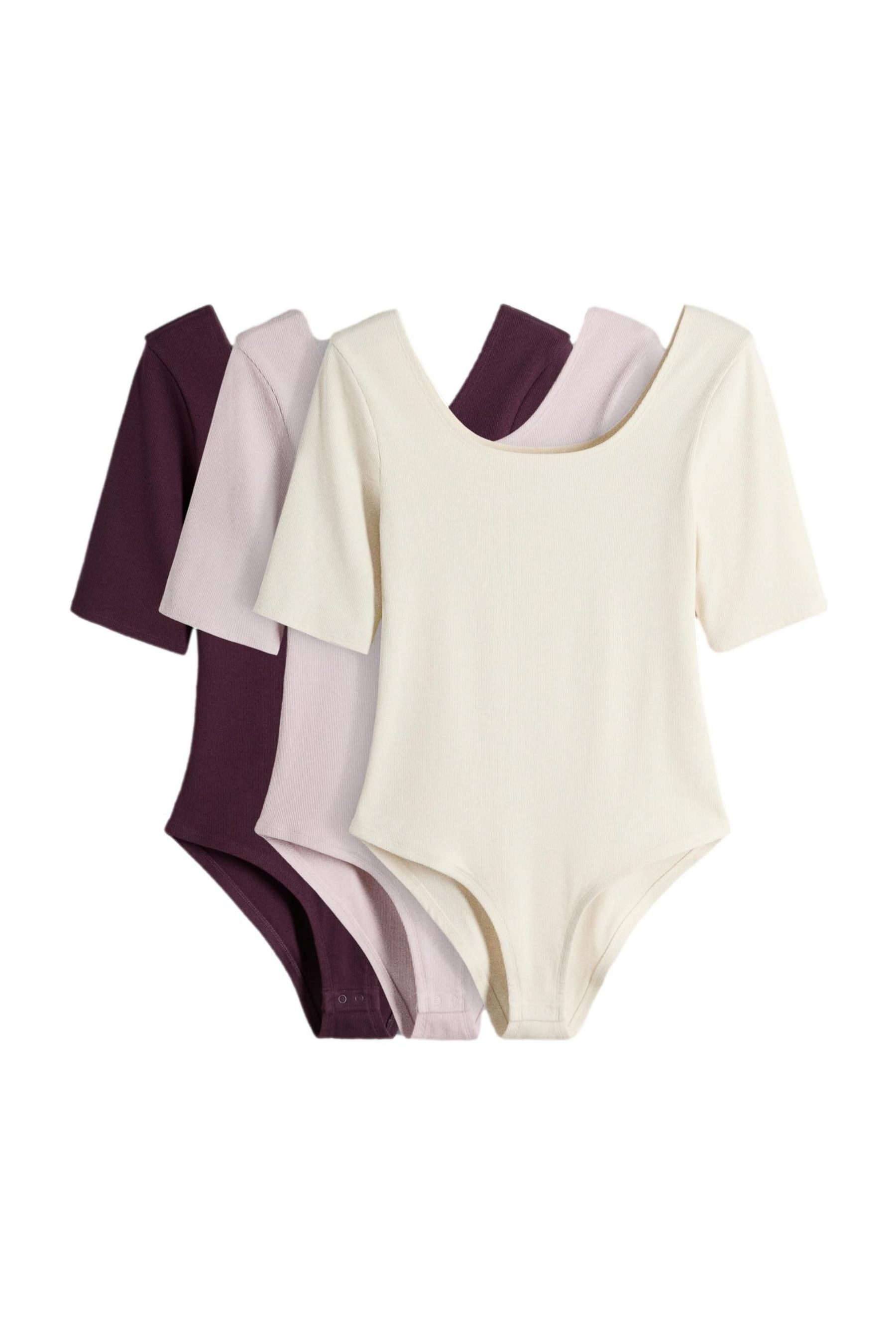 The Set Langarmbody The Set Gerippte Langarm-Bodysuits, 3er-Pack (3-tlg)