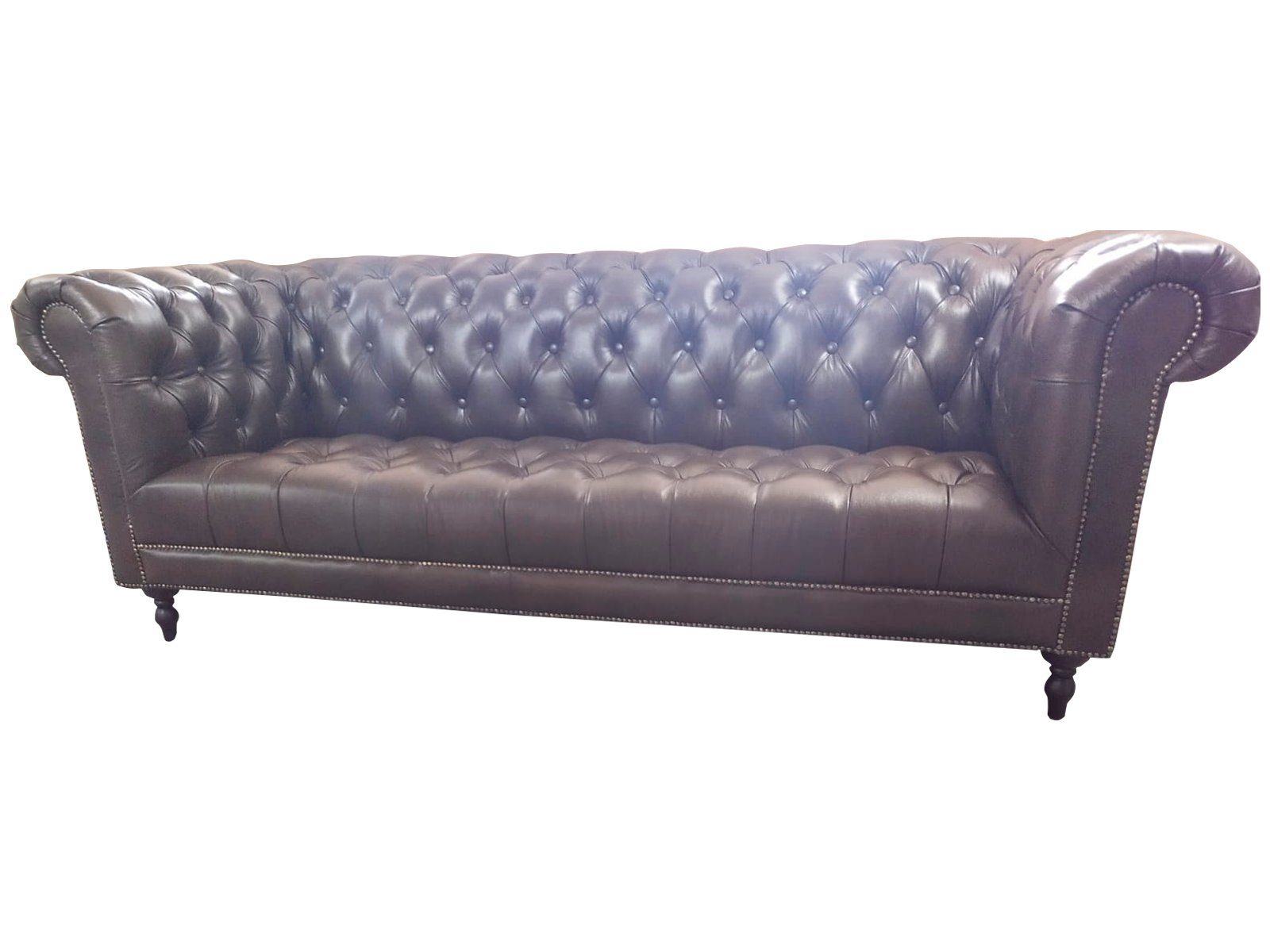 JVmoebel Sofa, Sofa 4 Sitzer Chesterfield Couch Luxus 245cm Ledersofa Couchen Möbel