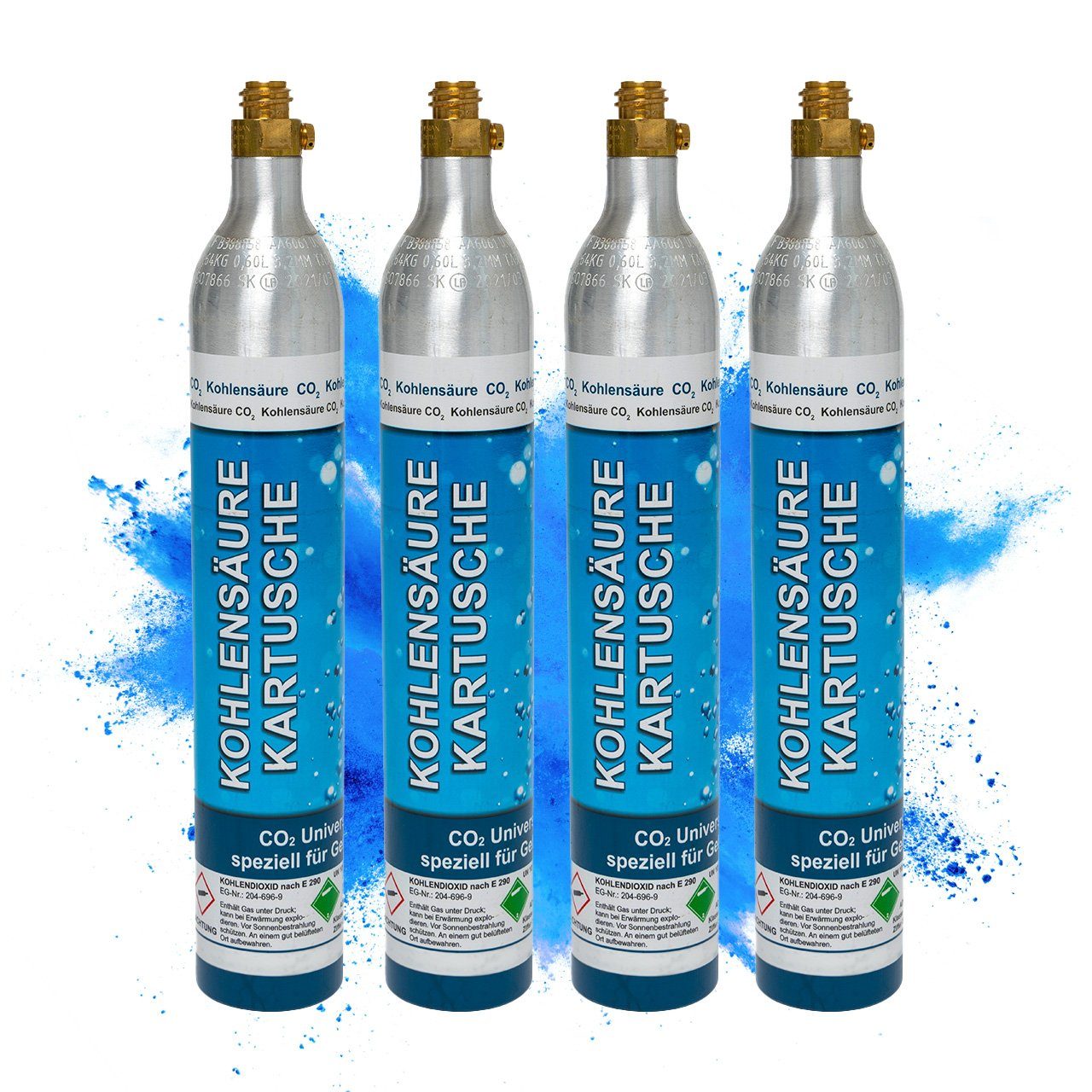 CO₂-Zylinder CO2-Kartusche Soda 425g für je bis zu 60 Liter Sprudel Wasser