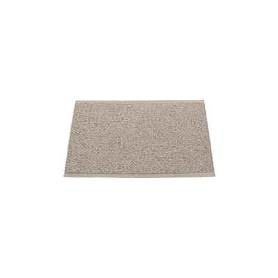 Läufer »SVEA Teppich; Kunststoffteppich für Indoor & Outdoor; Unifarbenes Design in Mud Metallic«, pappelina, rechteckig, Höhe 5 mm