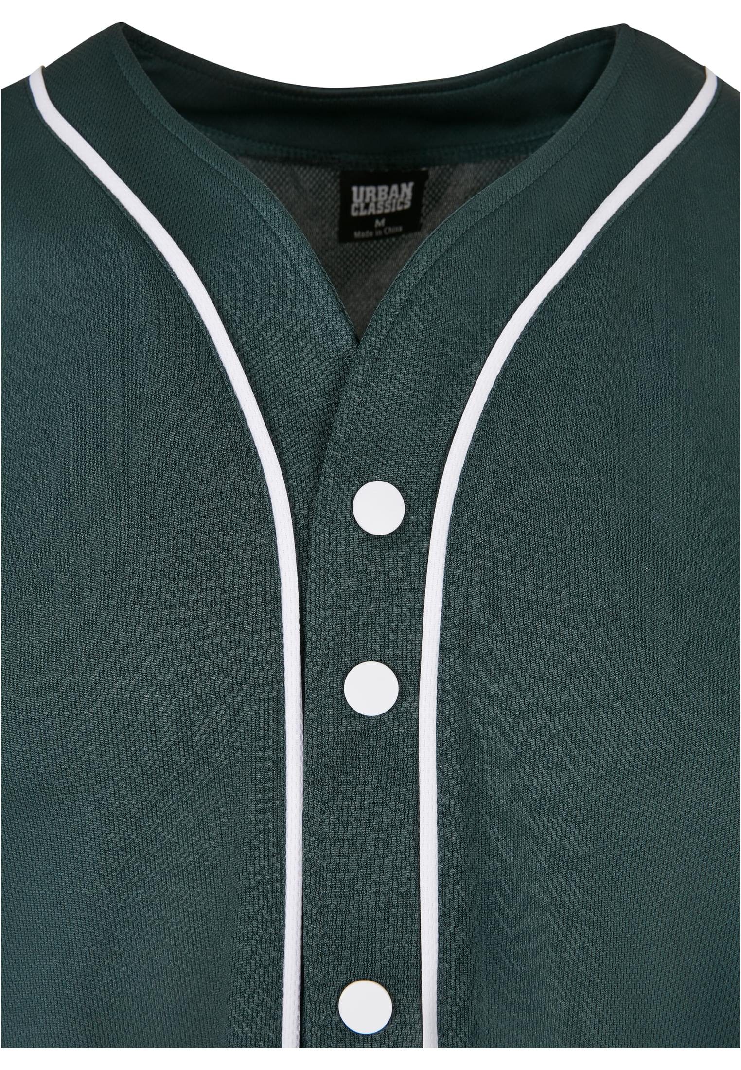 URBAN CLASSICS T-Shirt Baseball bottlegreen/white Jersey Herren Mesh (1-tlg)