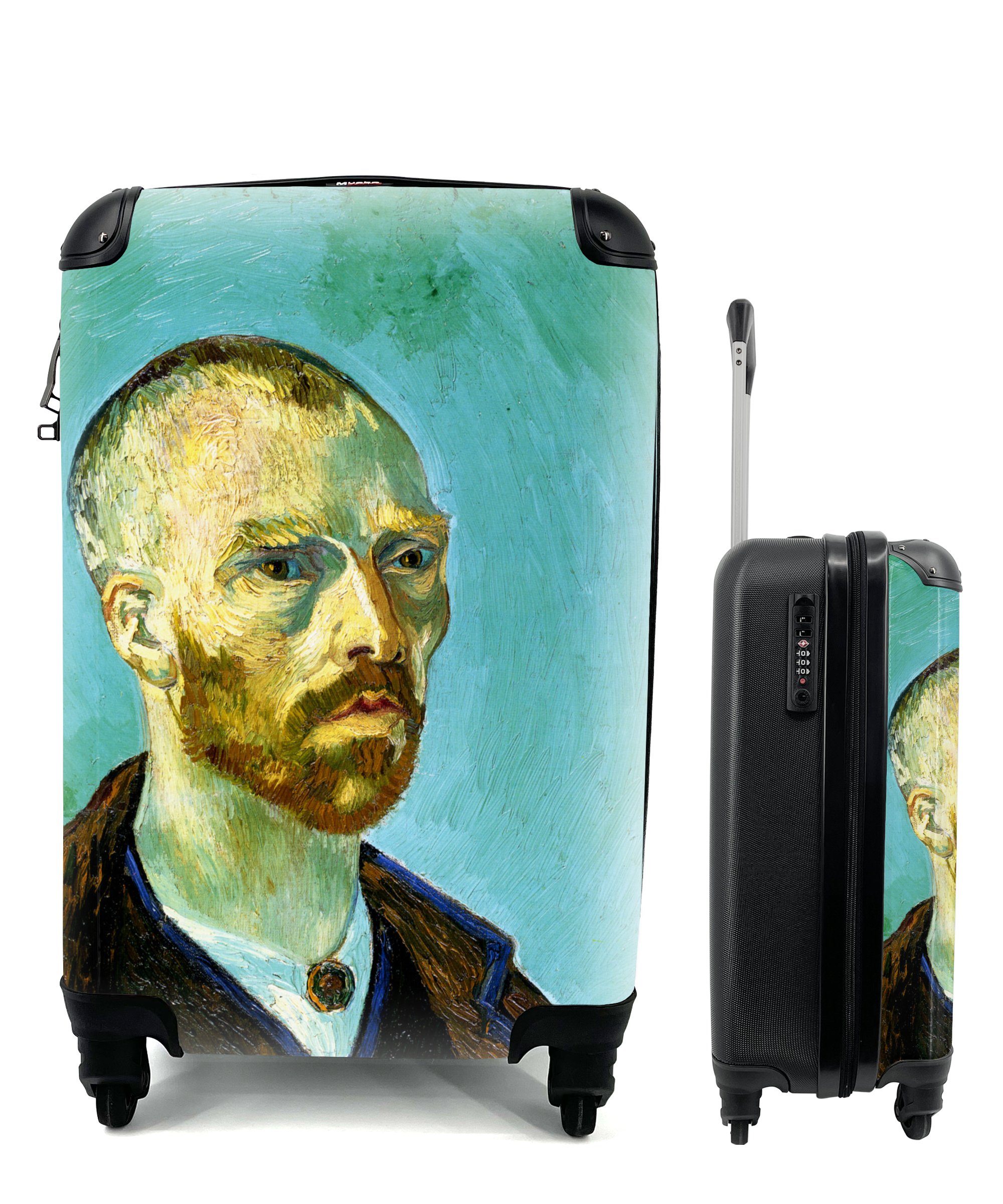 MuchoWow Handgepäckkoffer Gauguin gewidmet - Vincent van Gogh, 4 Rollen, Reisetasche mit rollen, Handgepäck für Ferien, Trolley, Reisekoffer