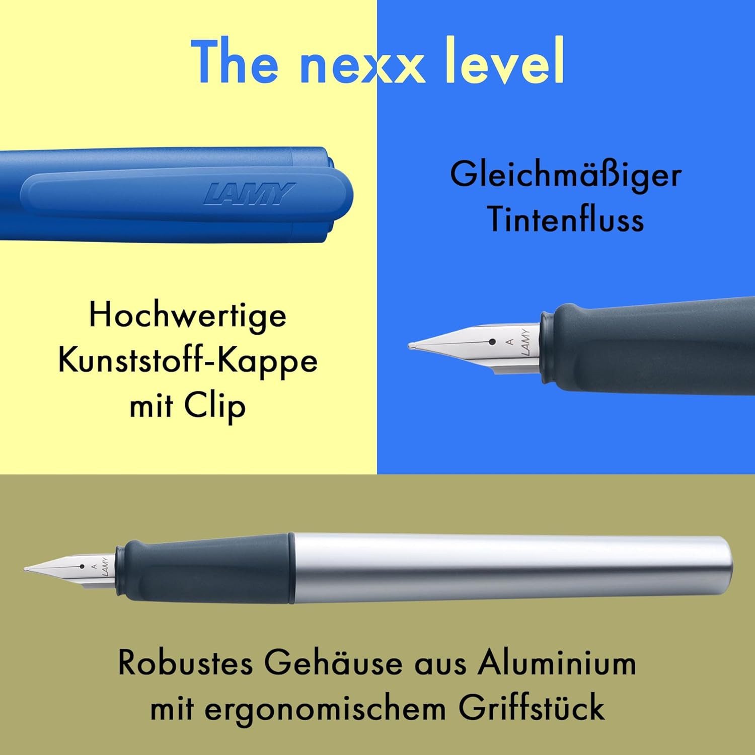 Thumbnail - LAMY Füllhalter nexx, Ergonomischer Schulfüller für Schule & Büro Feder M alle Farben