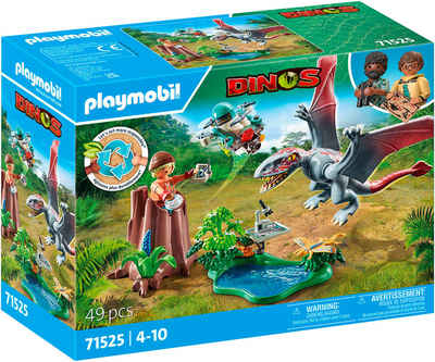 Playmobil® Konstruktions-Spielset Beobachtungsstation für Dimorphodon (71525), Dinos, (49 St), Made in Europe