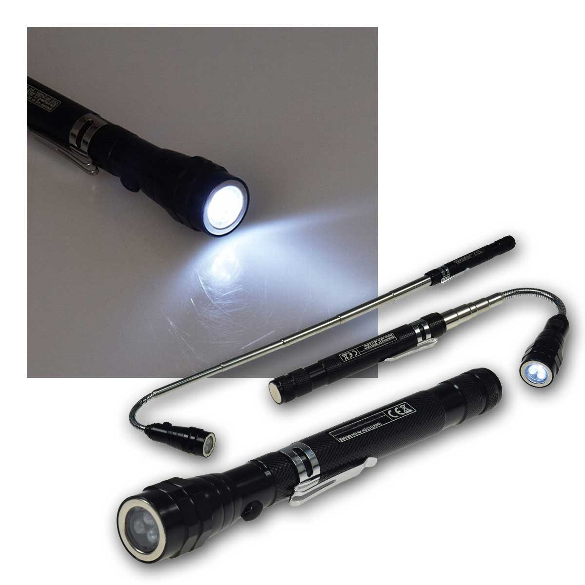 ChiliTec Montagewerkzeug Teleskop Pick-Up Werkzeug mit LED, Schwanenhals