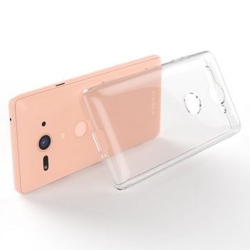 Nalia Smartphone-Hülle Sony Xperia XZ2 Compact, Klare Silikon Hülle / Extrem Transparent / Durchsichtig / Anti-Gelb