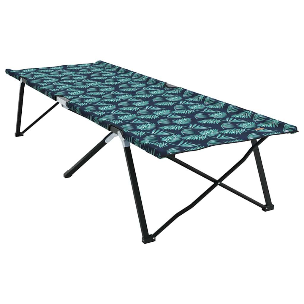 vidaXL Feldbett Klapp Schlafbett fürs Camping Blatt Wald 206 x 76 x 74 cm (1-St)