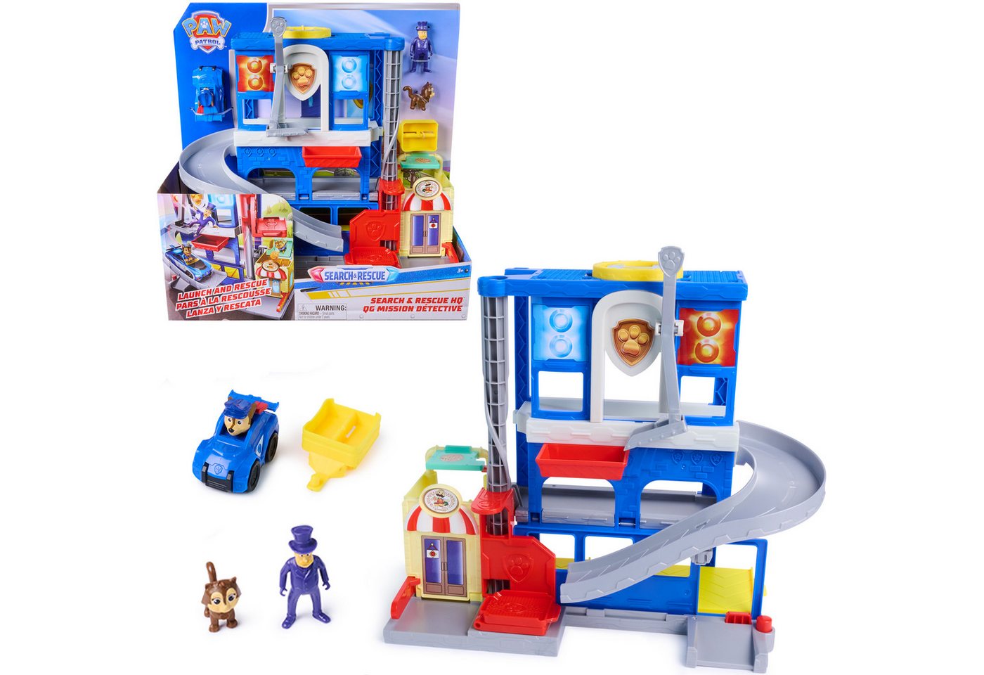 Spin Master Spielwelt PAW Patrol - Search & Rescue: Pup Squad Hauptquartier Spielset