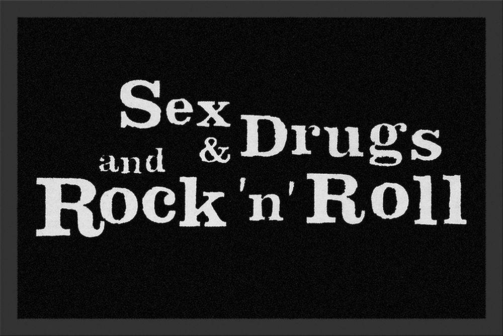 Rockbites Fußmatte Rockbites - Fußmatte "Sex u. Drugs u. Rock" Türmatte Fußabstreifer
