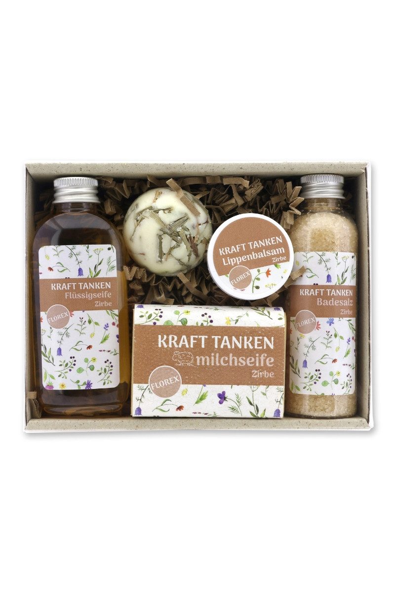 Gerlinde Hofer _ Florex GmbH Zirbenkissen Geschenkset 5tlg. KRAFT TANKEN - Zirbe