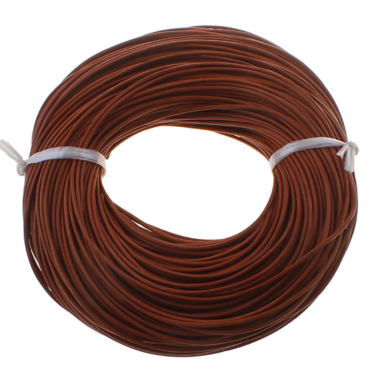 maDDma Bastelband Lederband Rindleder 10 m, 1/2 mm Meterware, Bastelband, Wunschfarbe, braun