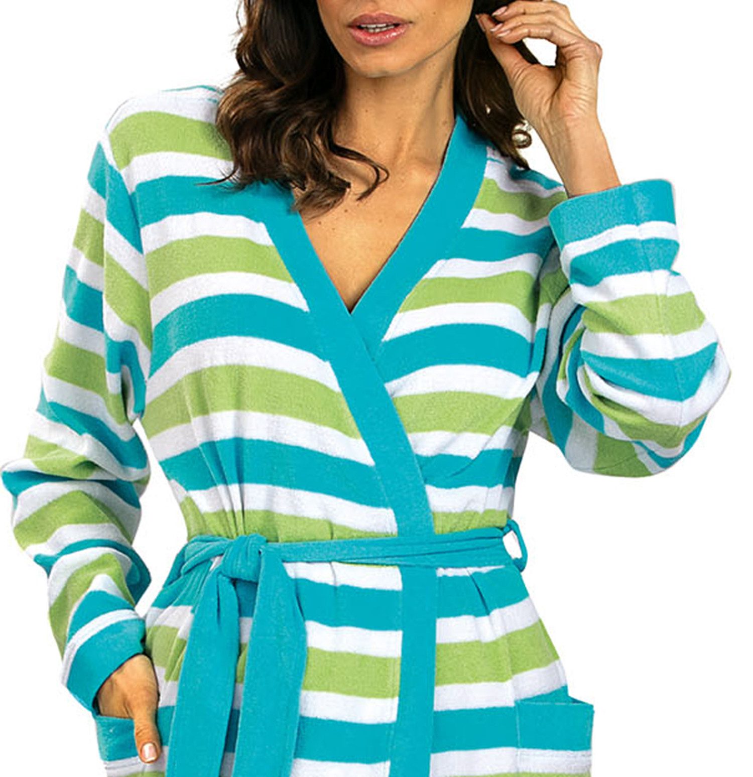 comtessa Damenbademantel Feeling Good, Baumwolle, Kimono-Kragen, günstig online kaufen