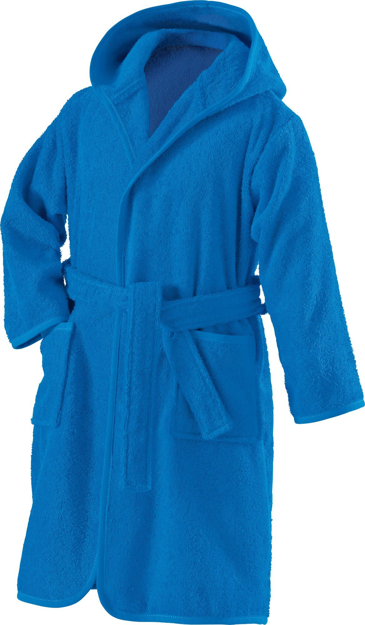 Erwin Müller Kinderbademantel Kinder-Bademantel mit Kapuze, Rückenlänge: 72 cm, Frottier, mit Kapuze, default, Walk-Frottier Uni