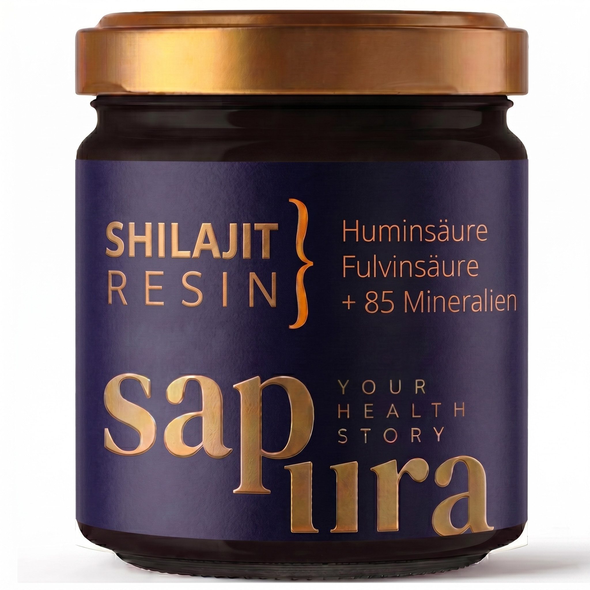 SAPURA Health Original Shilajit Harz, Fulvin & Huminsäure + Laborbericht Harz, 60 g