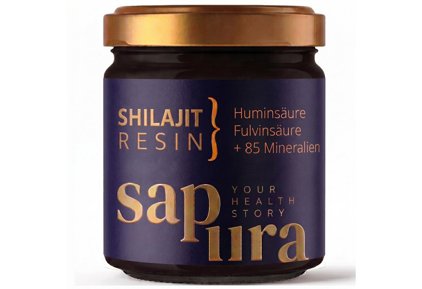 SAPURA Health Original Shilajit Harz, Fulvin & Huminsäure + Laborbericht Harz, 60 g
