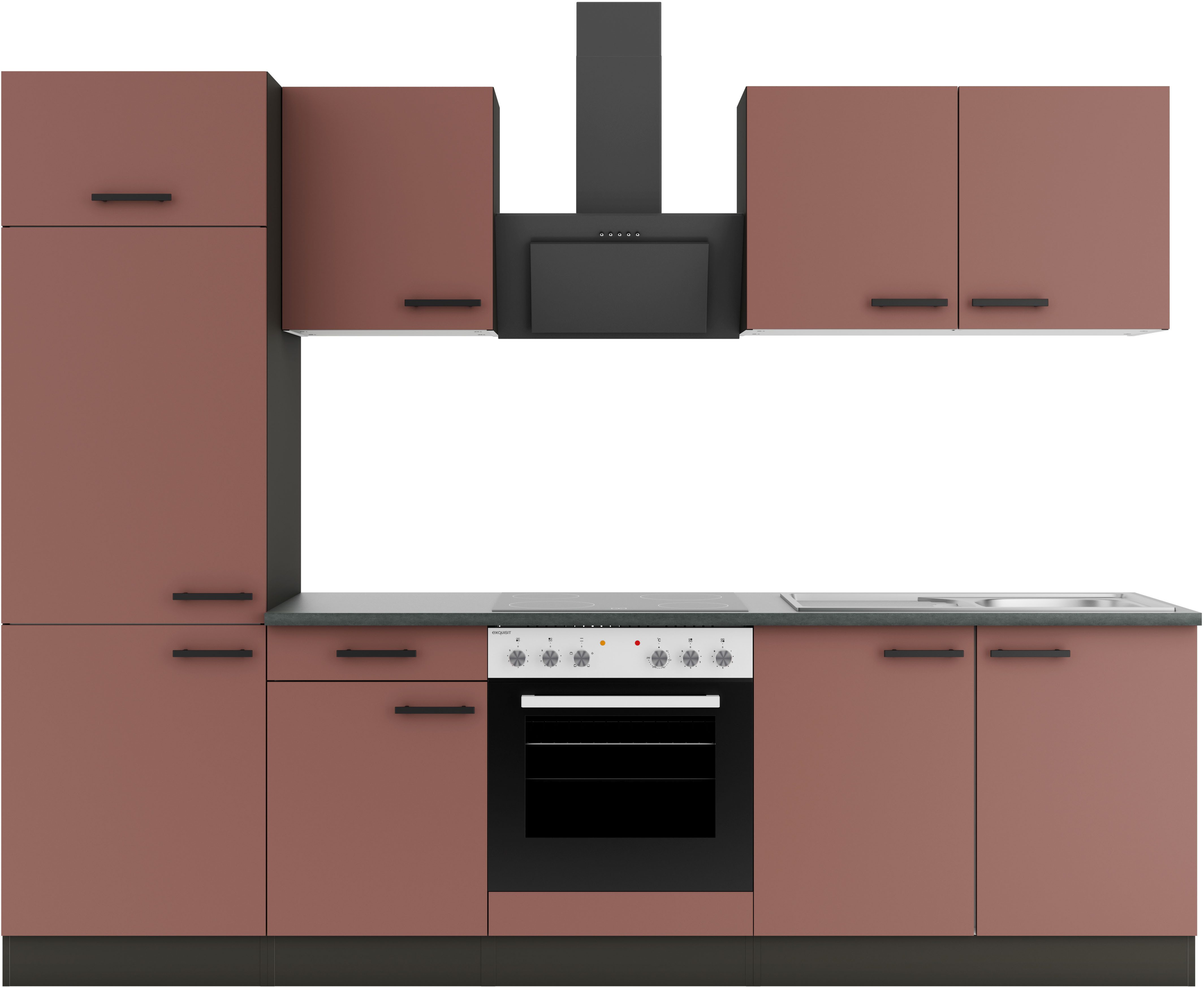 OPTIFIT Küchenzeile Palma, Breite 270 cm, wahlweise mit E-Geräten, seitenverkehrt stellbar