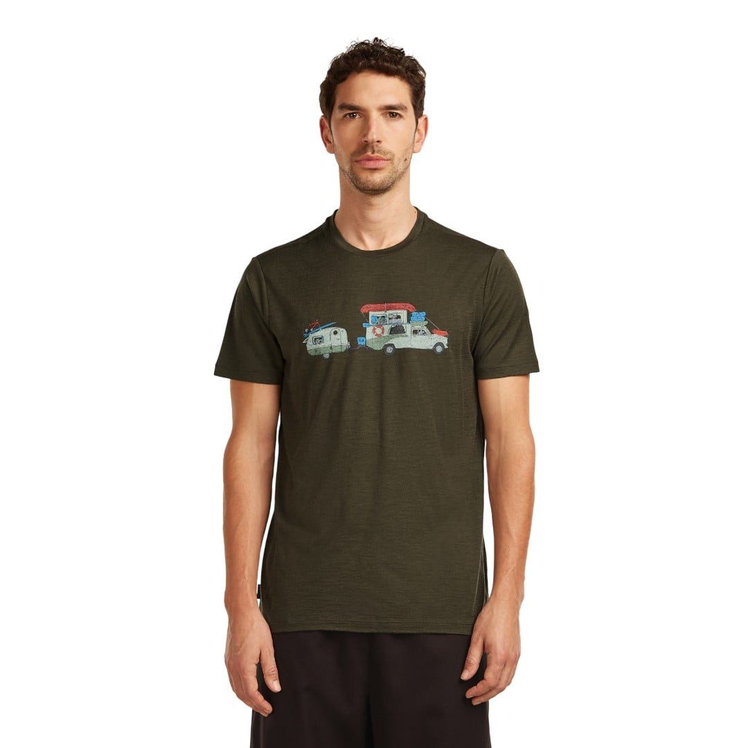 Icebreaker T-Shirt Wander-/Freizeit Merino 150 Tech Lite Transportage (100% Merinowolle)