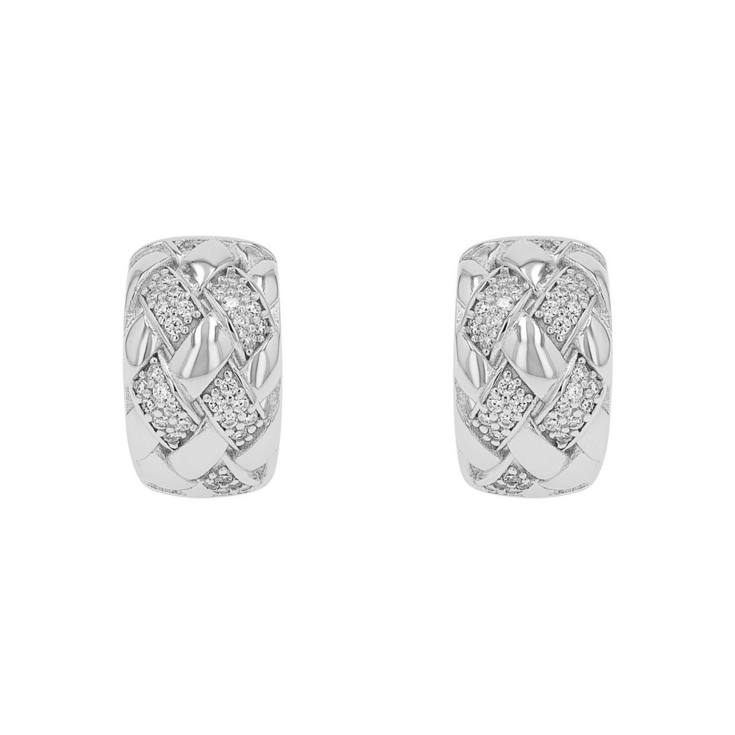 JOOP! Paar Creolen Schmuck, Geschenk, mit Zirkonia (synth)