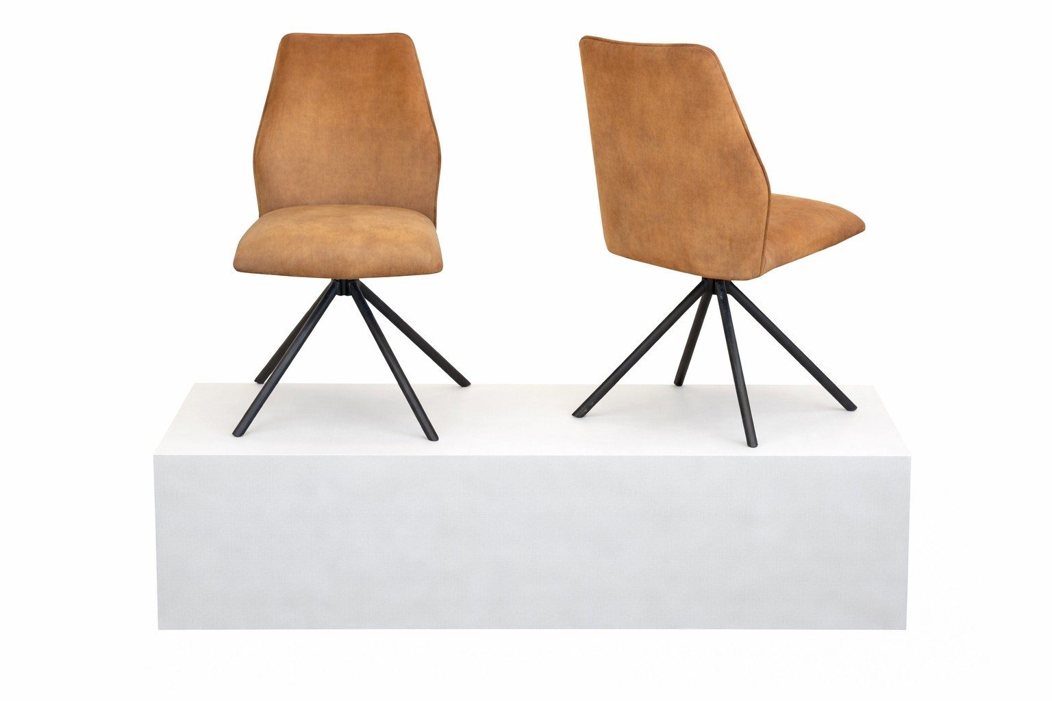 moebel-direkt-online Drehstuhl Esszimmerstuhl 2er-Set (2Stück) mit einem 90° drehbaren Sitz (Set)