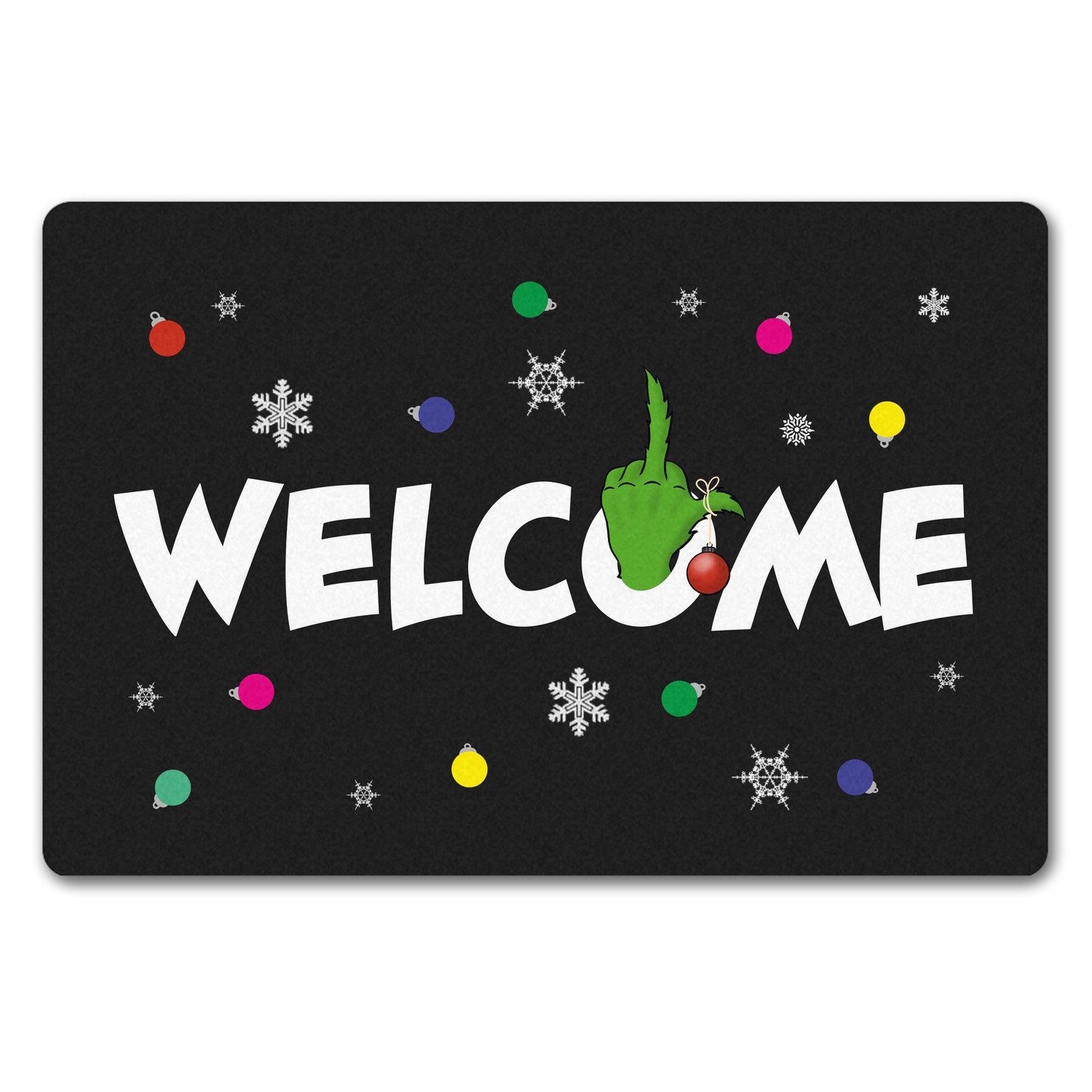 speecheese Fußmatte Welcome Fußmatte in 40x60 cm ohne Rand mit Spruch im Winterlook