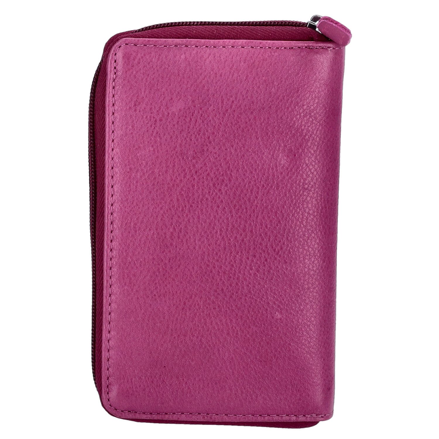 The Skandinavian Brand Geldbörse The Skandinavian Brand Damen Leder Geldbörse fuchsia