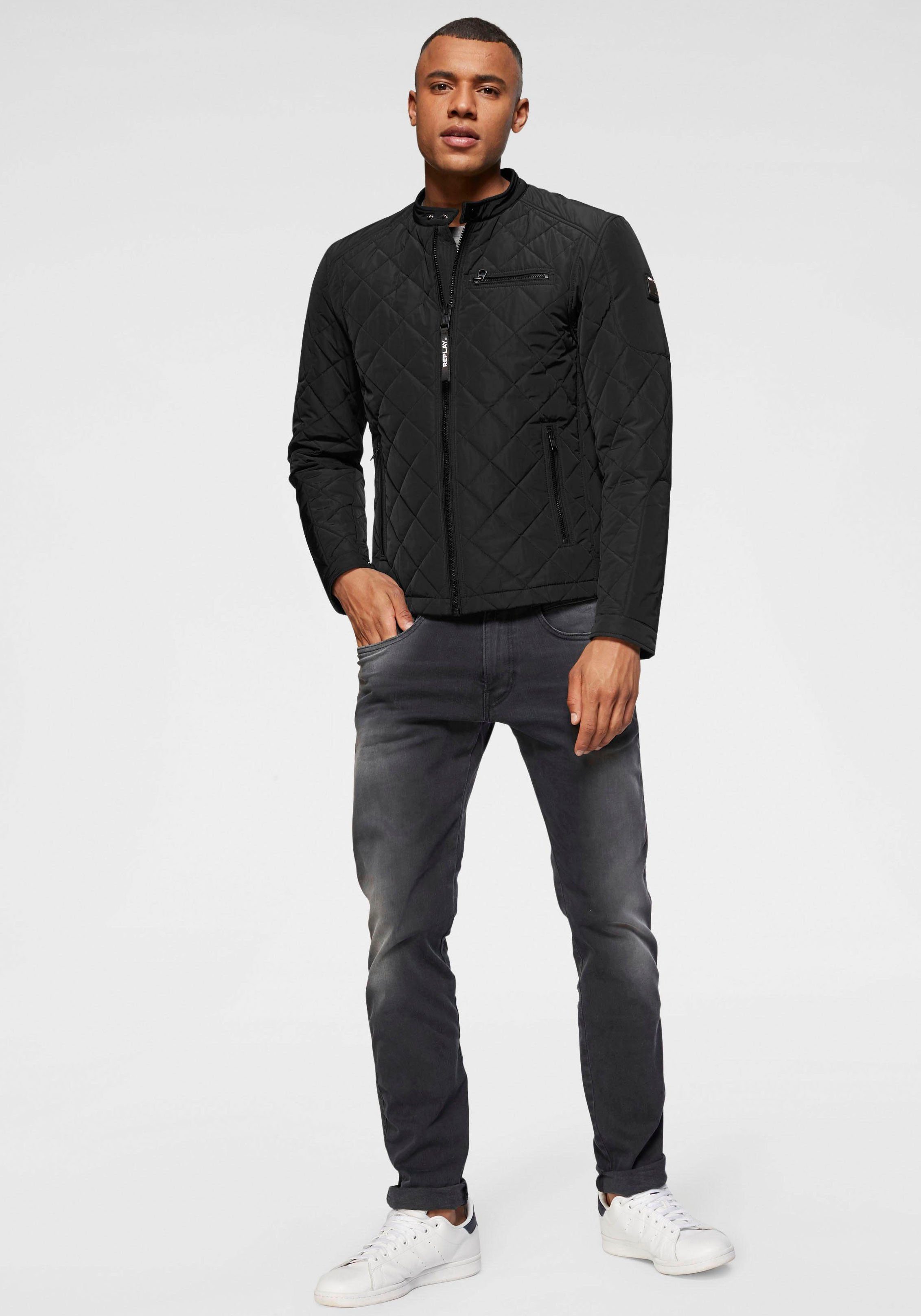 Replay Steppjacke mit Rautenmuster günstig online kaufen