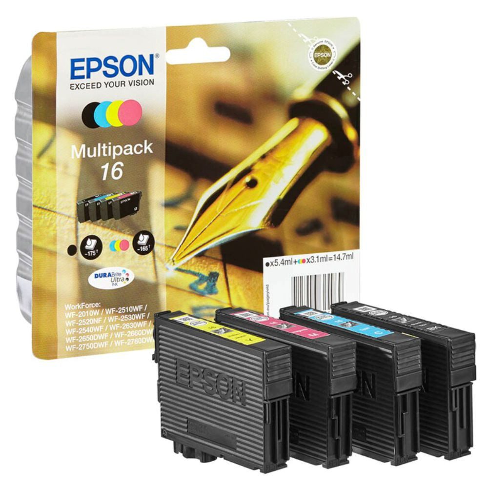 Epson 16 / C13T16264010 Multipack BK/C/M/Y (4-tlg) Nachfülltinte (x)