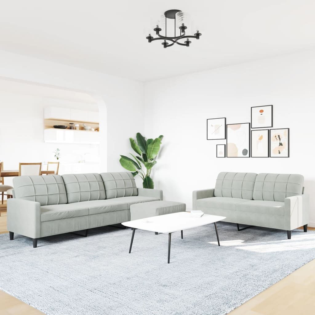 vidaXL Sofa 3-tlg. Sofagarnitur mit Kissen günstig online kaufen
