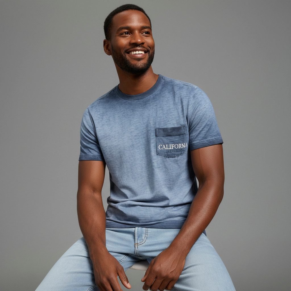 KangaROOS T-Shirt schmale Passform, Halbarm, mit Brusttasche, aus Slub-Material. Reduzierter Preis € 20,99. Unverbindliche Preisempfehlung € 24,99, (€ 20,99 pro 1 Stk)