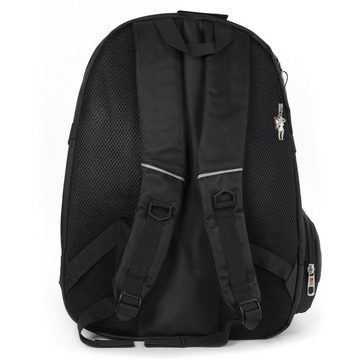 Travel N Meet Notebook-Rucksack Travel N Meet Damen Herren Sporttasche (Sportrucksack), Herren Sportrucksack, Notebooktasche Polyester, schwarz ca. 45cm hoch