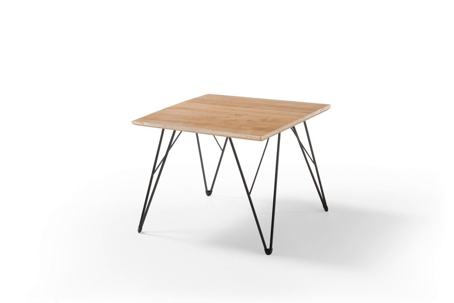 MCA furniture Asteiche-massiv 60 quadratisch cm geölt Casablanco, Couchtisch
