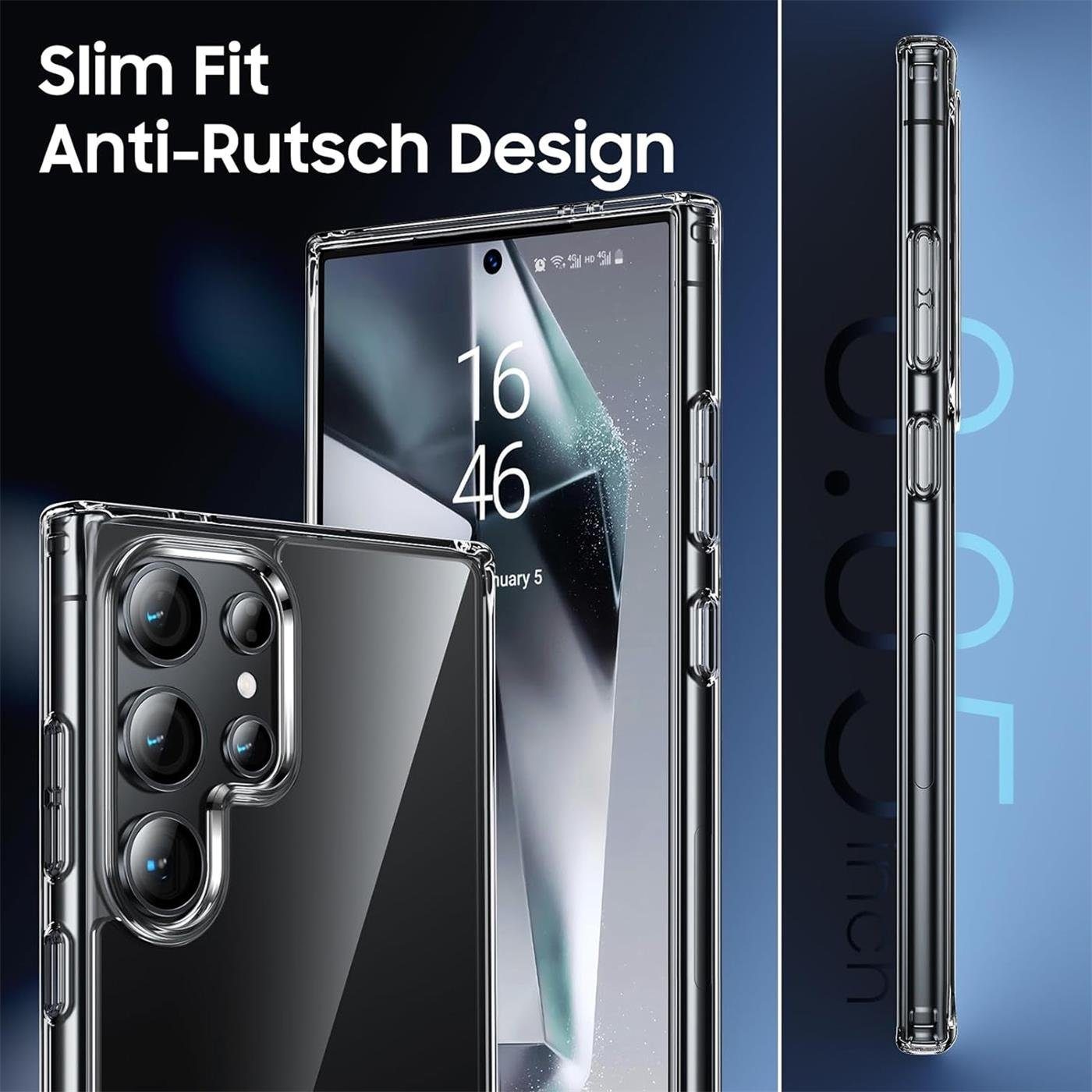CoolGadget Handyhülle Transparent Ultra Slim Case für Samsung Galaxy S24 Ultra 6,8 Zoll, Silikon Hülle Dünne Schutzhülle für Samsung S24 Ultra 5G Hülle – Bild 2 von 5